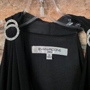 Evan Picone Black Cocktail Dress - Size 10